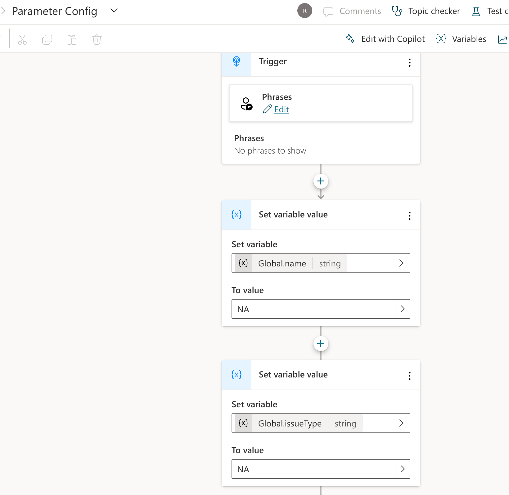 Pass Parameters to Copilot Studio Bot from Calling Site