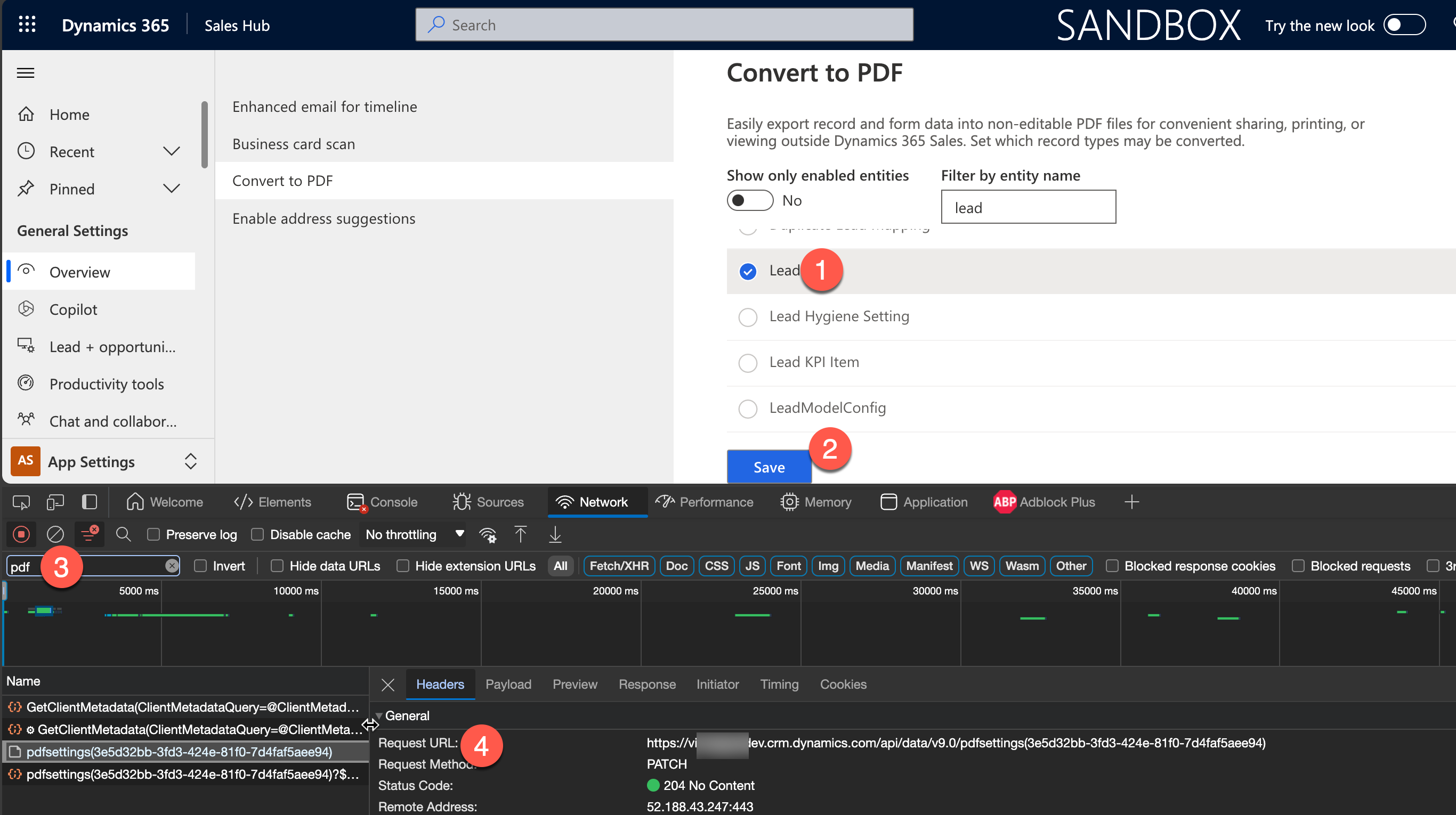 Enabling Export to PDF Command on Case Entity in Dynamics 365