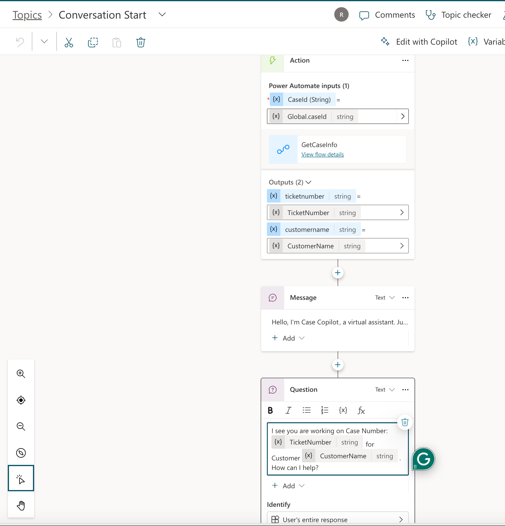 Open a Copilot Studio Bot in Model Driven App Side Pane with Context